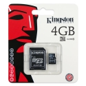 Kingston MicroSDHC 4GB class 4 c SD-адаптером