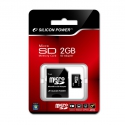 Silicon Power MicroSDHC 2GB с SD адаптером