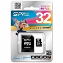Silicon Power MicroSDHC 32GB Class4 С SD адаптером