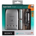 Sony Quick Charger + 4x2500mAh+CAR ADAPTOR  [BCG34HVE4N]